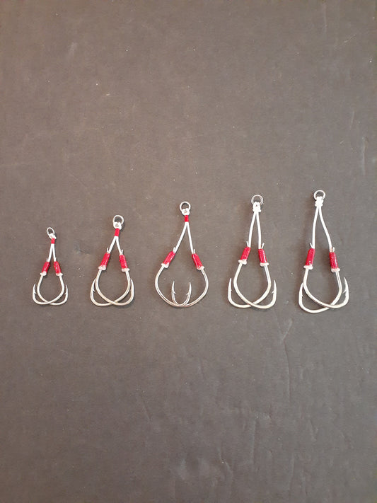 Twin Assist Hooks Sizes 3/0 and 4/0
